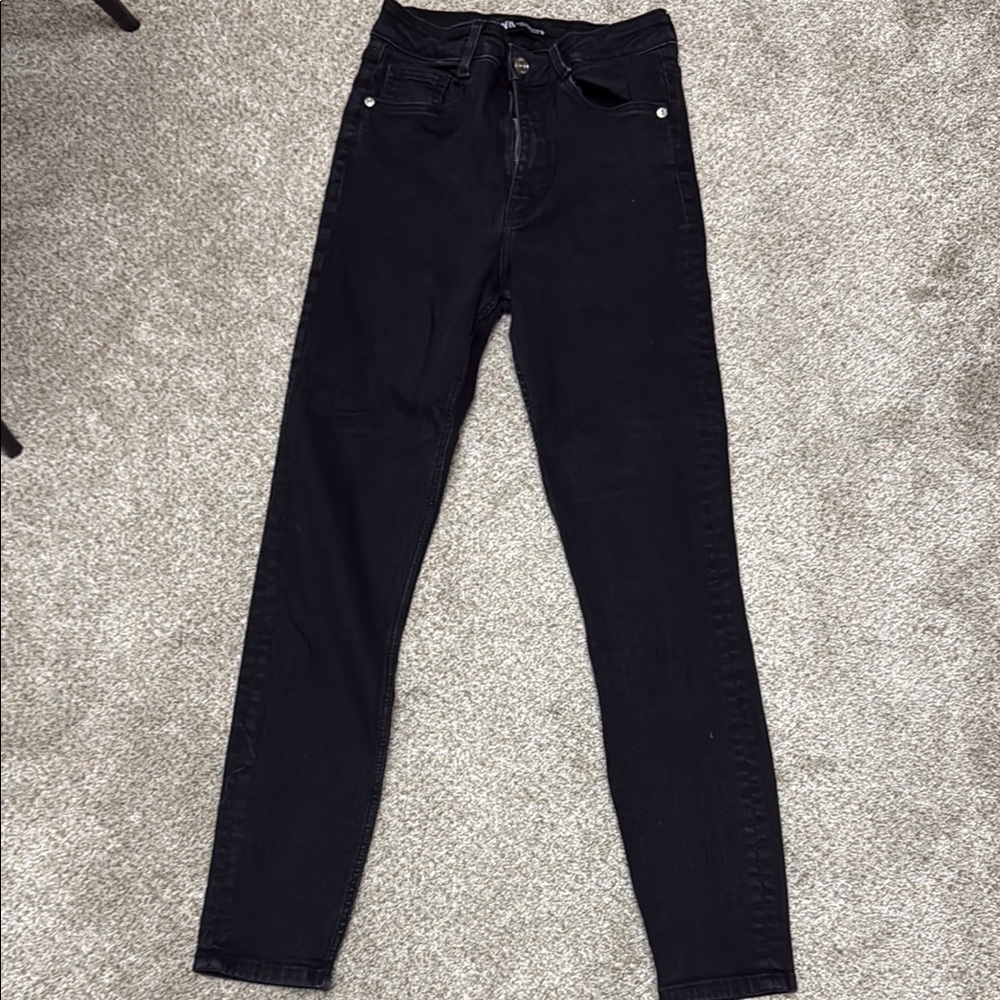 Zara High Rise Black Women's Jeans